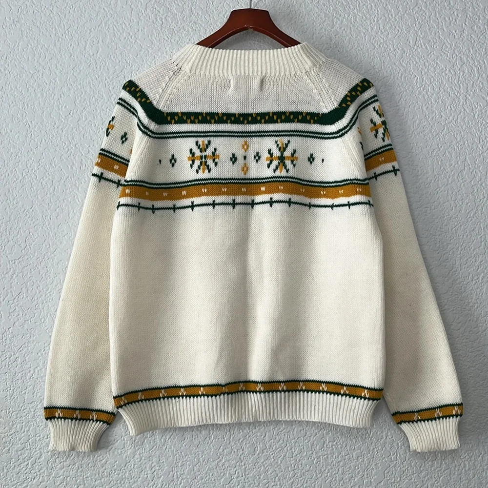 Vintage 70s JCPenney Acrylic Fair Isle Swester
